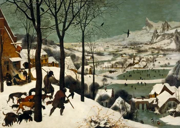 Månedscyklus, scene: Jægerne i sneen, vinter